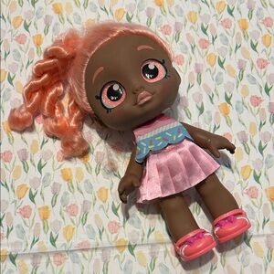 Shopkins Kindi Kids Summer Peach Fashion Doll with Pink Outfit and Coral Hair